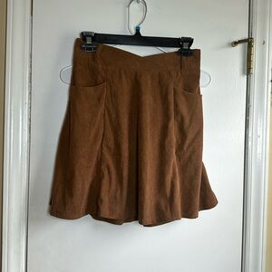 Belle poque elegant retro brown skirt